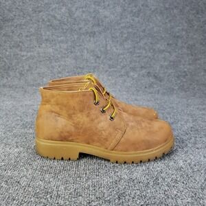 Daniel Cassin Boots Womens Size EU 39 US 8.5‎ Brown Leather Shoes Lace Up